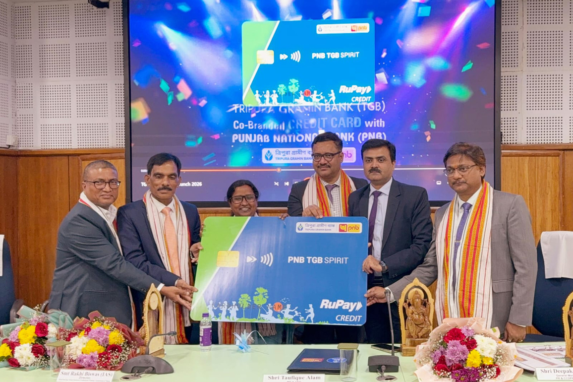 Tripura Gramin Bank launches India's first Co-branded RuPay credit card by RRB in Golden Jubilee year