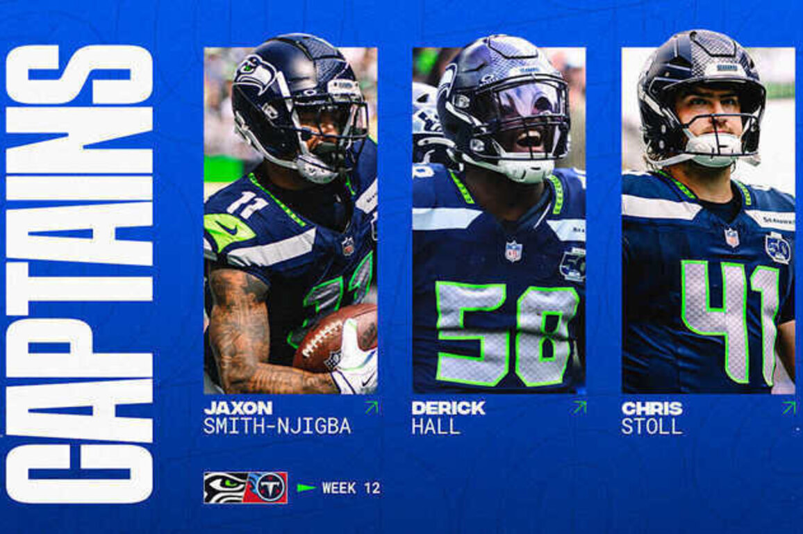 Seahawks Announce Week 12 Captains vs. The Titans