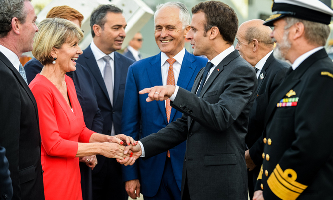 Global giggles as Macron praises Aussie leader's 'delicious' wife Global giggles as Macron praises Aussie leader's 'delicious' wife