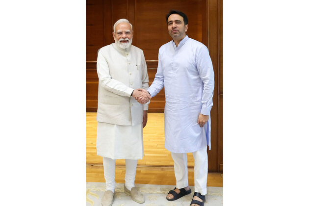 "Benefitted from his guidance on variety of issues": Union MoS Jayant Chaudhary calls on PM Modi