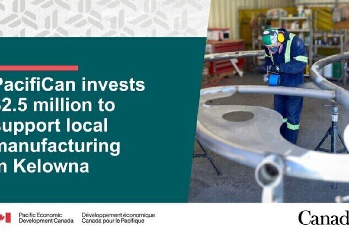 PacifiCan invests $2.5 million to support local manufacturing in Kelowna