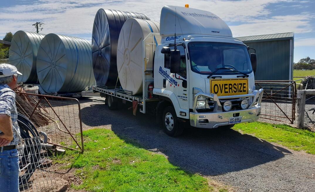 Rural Aid offers free water tanks to farmers in need every six months, but could only supply 90 of over 250 requests this round. 