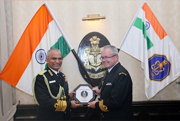 India's Navy chief discusses strengthening bilateral cooperation with his New Zealand counterpart