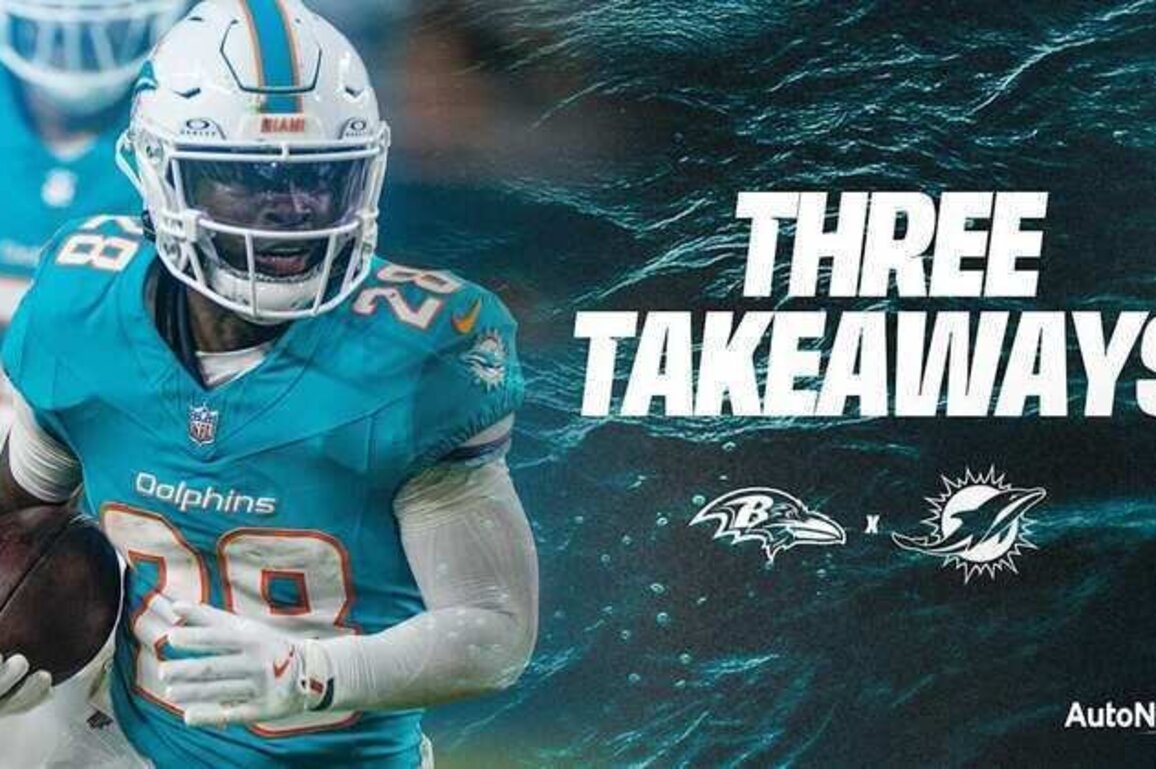 Three Takeaways: Dolphins vs. Ravens