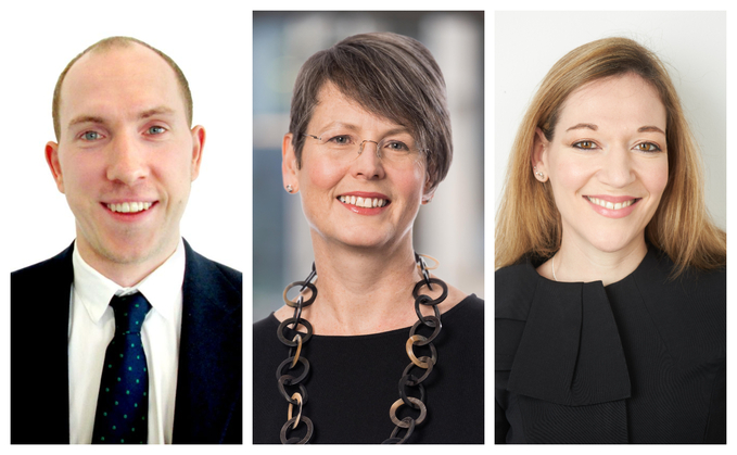Callum Stewart, Gail Izat and Cecile Retaureau