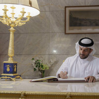 Sultan bin Ahmed Al Qasimi visits Opera House in Cairo's New Administrative Capital