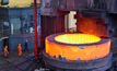  Alto-forno em siderúrgica chinesa/Xinhua