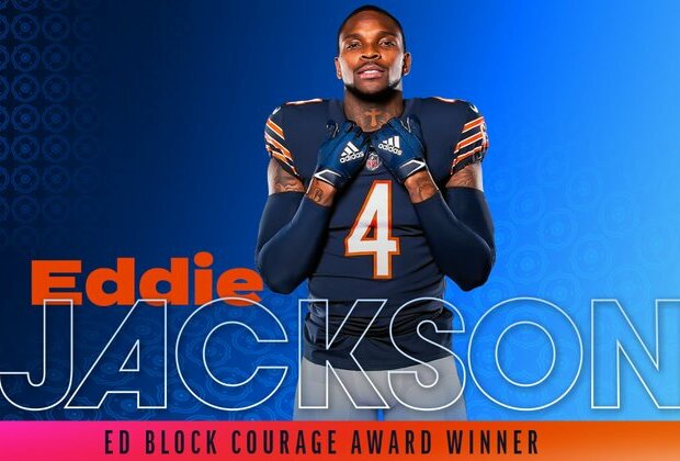 Eddie Jackson to receive Ed Block Courage Award