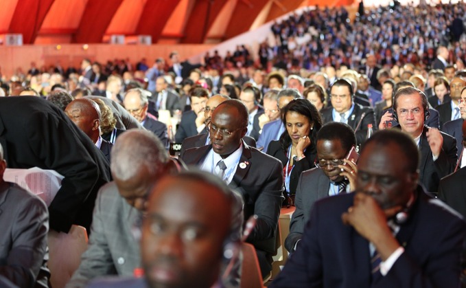 Diplomats gather at COP21 in Paris back in 2015