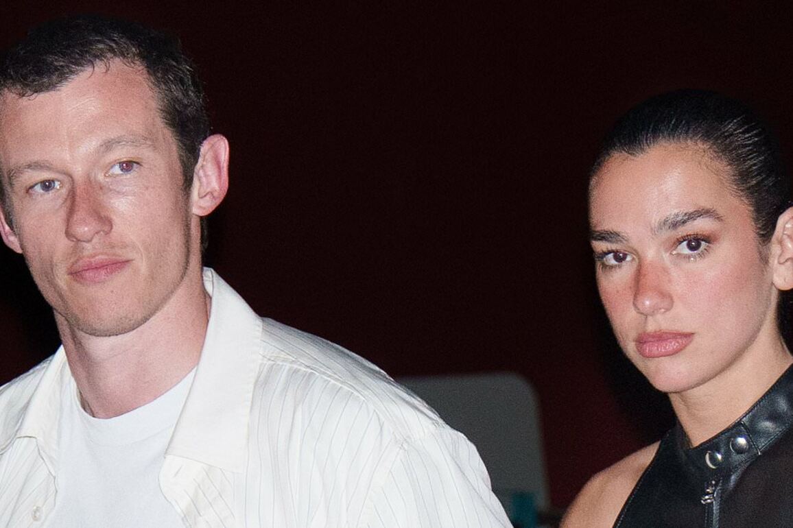 Dua Lipa sizzles in black leather mini dress as she and fianc Callum Turner enjoy date night in NYC