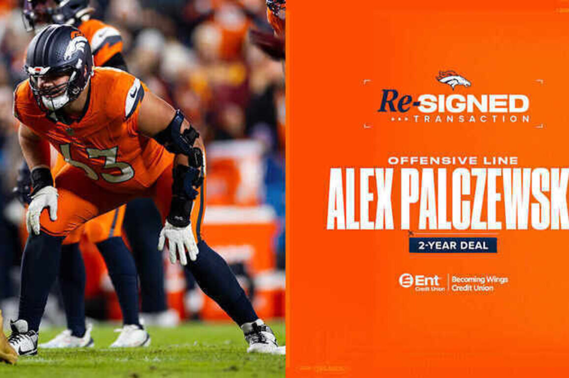 Broncos re-sign OL Alex Palczewski to 2-year contract