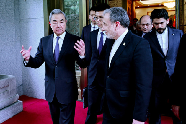 Chinese FM calls for "immediate, full ceasefire" in West Asia during talks with Iranian FM