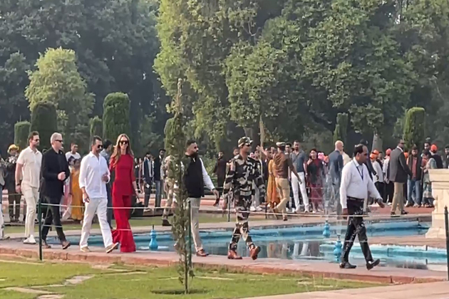 US President Donald Trump's son visits the iconic Taj Mahal