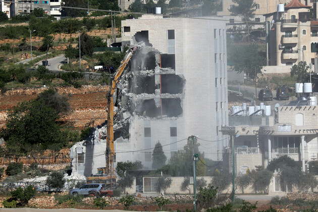 MIDEAST-HEBRON-PALESTINIAN HOUSE-ISRAEL-DEMOLITION