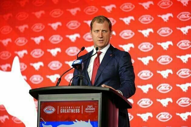 SMU coach Rhett Lashlee calls SEC a 'top-heavy' league
