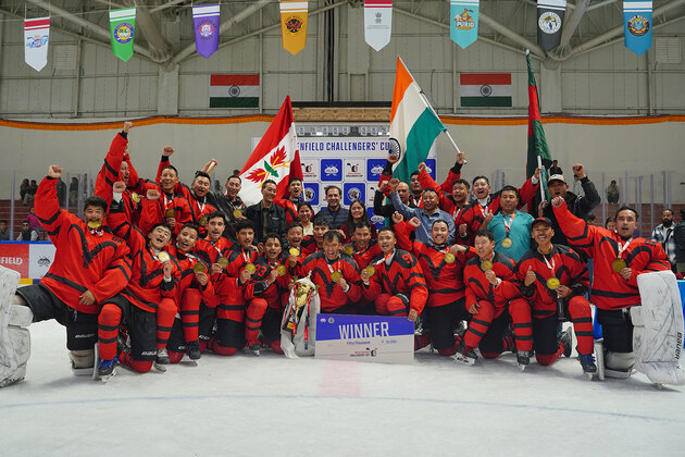 Indian Army Ice Hockey Team crowned champions of the Inaugural Royal Enfield Challengers' Cup