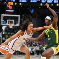 Shakira Austin, Mystics gain road split against Storm