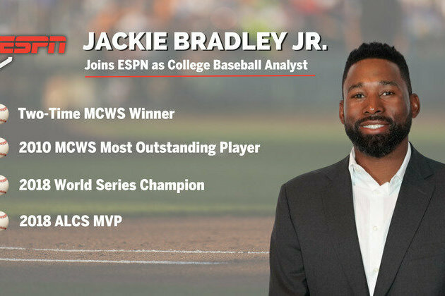 Former MLB and University of South Carolina Star Jackie Bradley Jr. Joins ESPN as College Baseball Analyst