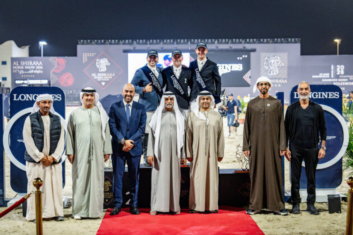 Nahyan bin Mubarak crowns Ireland's Shane Breen with trophy of 9th Al Shira'aa International Show Jumping Championship