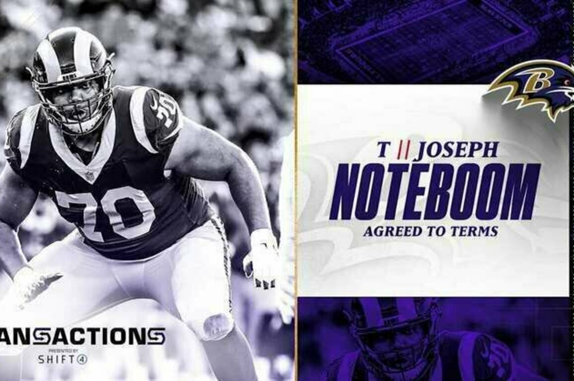 Ravens Sign Veteran Offensive Tackle Joseph Noteboom