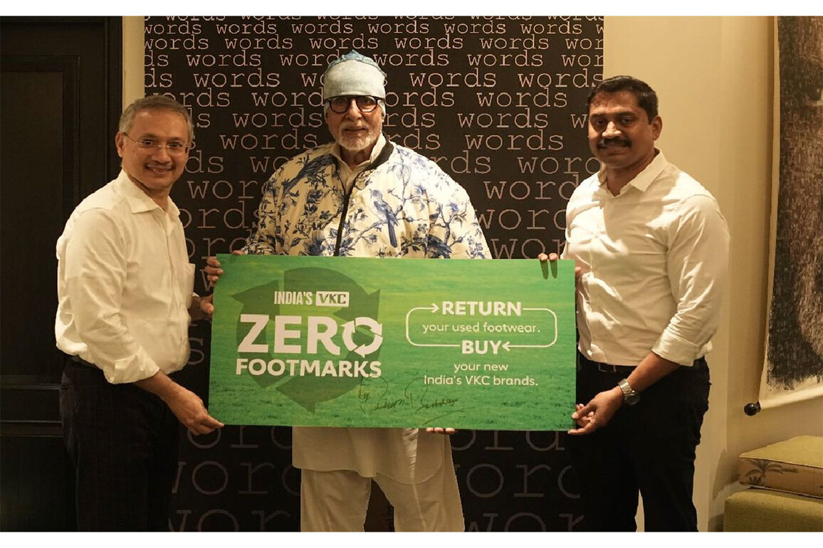 Amitabh Bachchan launches India's VKC's Zero Footmarks social project, the first pan-India initiative to collect used footwear online
