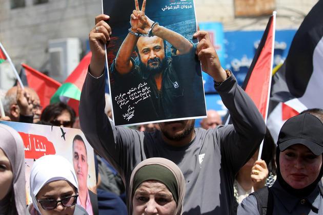 MIDEAST-RAMALLAH-PRISONERS' DAY-DEMONSTRATION