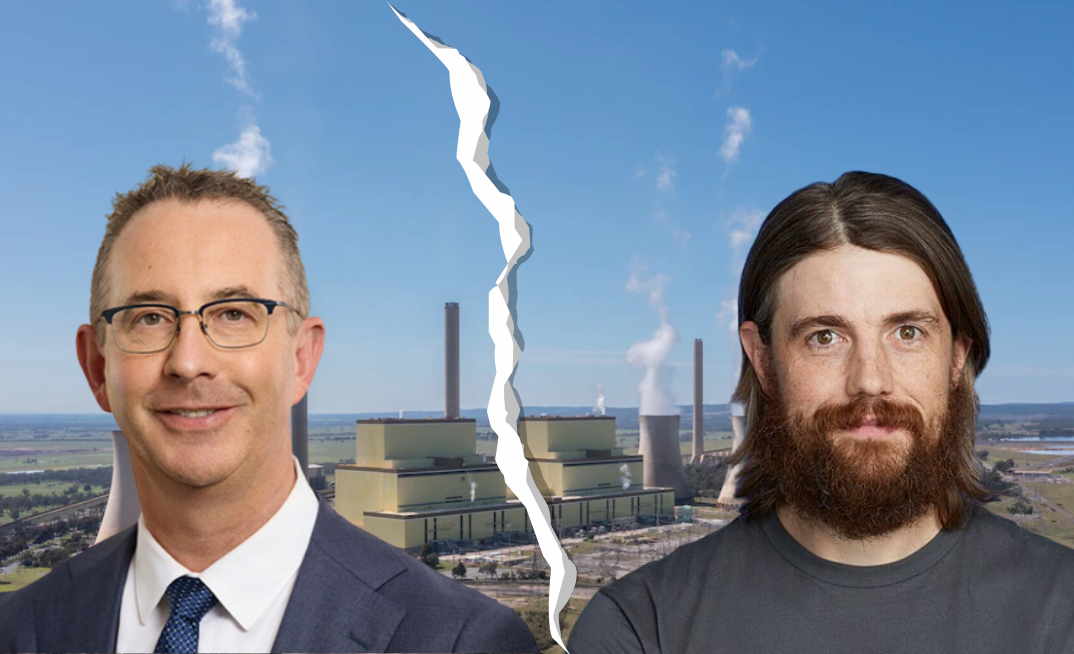 AGL wins investors — just not Cannon-Brookes: Pictured AGL CEO Damien Hicks & Cannon Brookes