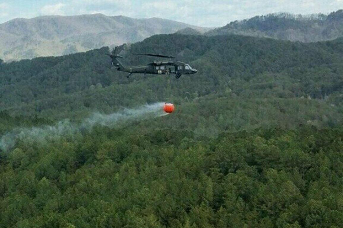 Tennessee Guardsmen Respond to Polk County Wildfire