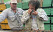 Taking a closer look: Steve Garwin (right) and Jason Ward inspect the fruits of their labour