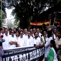 Kerala Congress holds protest against arrest of two nuns in Chhattisgarh
