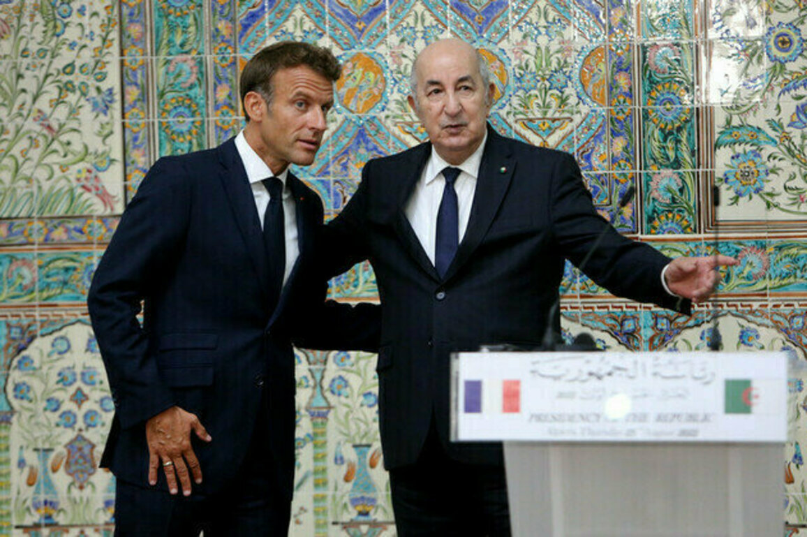 Algerias leader holds talks with Macron