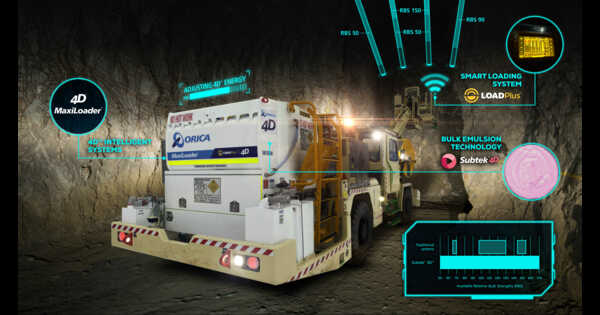 Orica introduces 4D bulk explosives system for underground operations