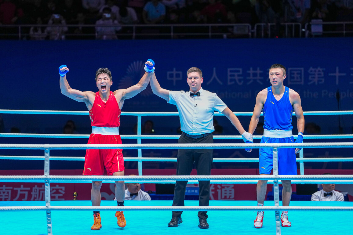 (SP)CHINA-15TH NATIONAL GAMES-BOXING-MEN'S-80KG-FINAL (CN)