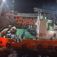 SRI LANKA-COLOMBO-IRANIAN NAVAL VESSEL-CREW-EVACUATION