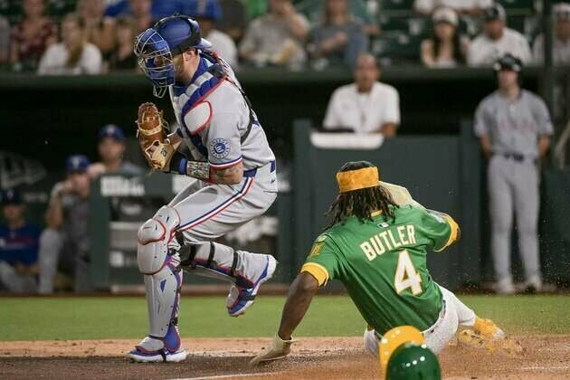 Jonah Heim, Michael Helman blast Rangers past A's