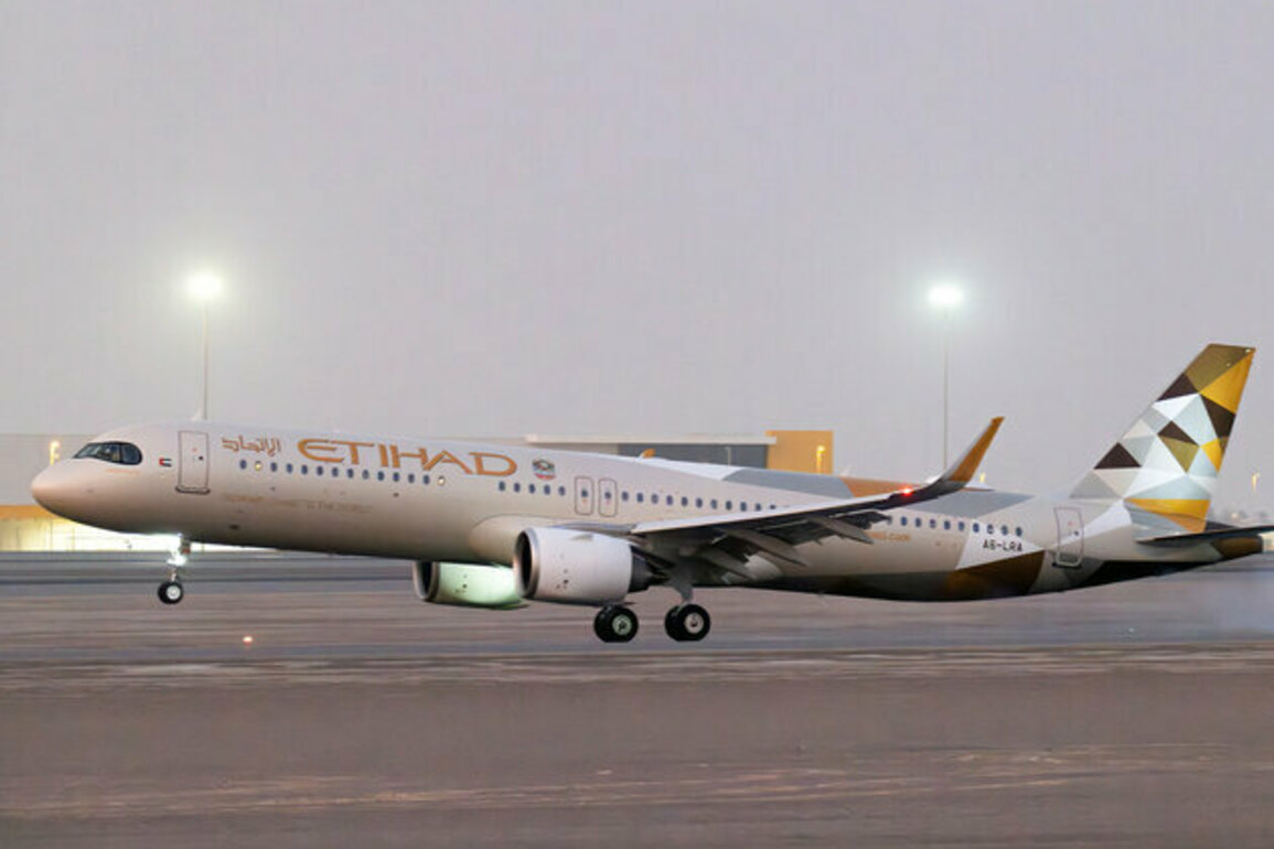 Etihad Airways' first Airbus A321LR to enter commercial service on August 1