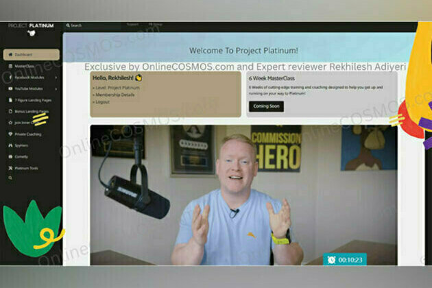 Project Platinum reviews (Robby Blanchard) announced by Online COSMOS Expert