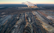  Aerial view of open-cast coal mine Belchatow, Poland