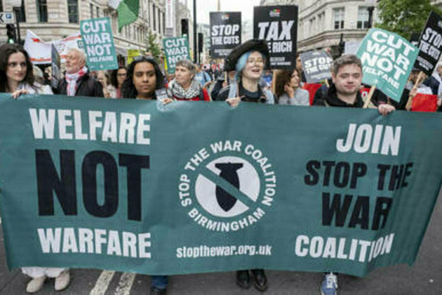 Thousands rally in London demanding 'Welfare Not Warfare' (VIDEO)