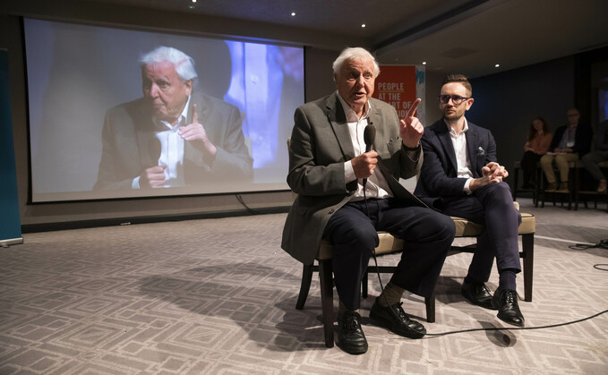 Sir David Attenborough and CCC CEO Chris Stark were among guests during Climate Assembly sessions last year | Credit: Fabio De Paola / PA