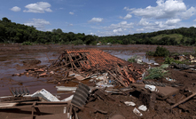  Lama de rejeitos da barragem do Córrego do Feijão, da mineradora Vale, em Brumadinho (MG)