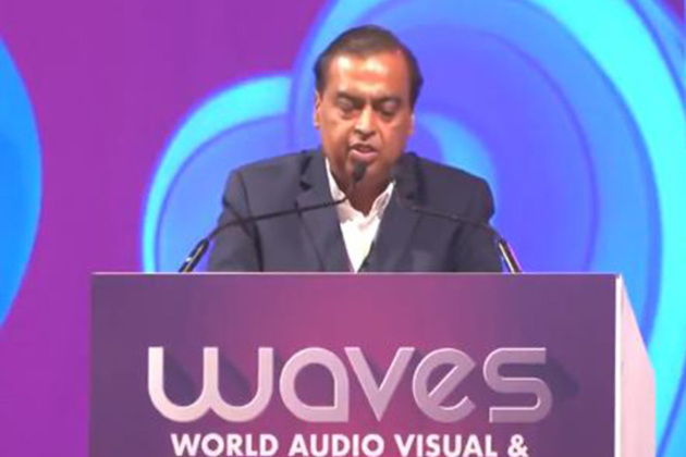 "India is not following technological revolution in media and entertainment; it is actually leading it": Mukesh Ambani at WAVES
