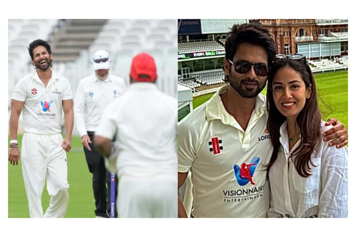 Shahid Kapoor spends day playing friendly cricket at Lord's, wife Mira Rajput cheers from stands