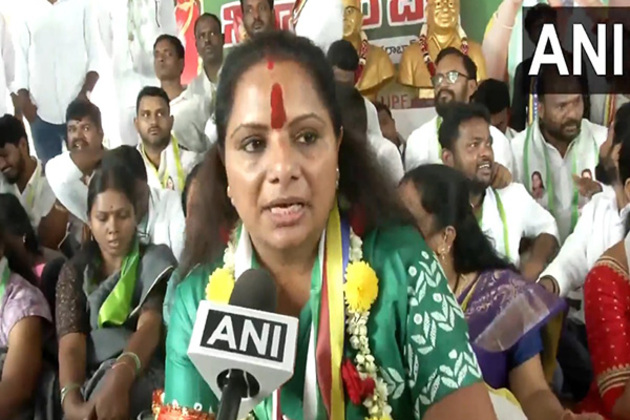 Telangana: BRS MLC K Kavitha stages 72-hour hunger strike, demanding clearance of 42% OBC reservation bill