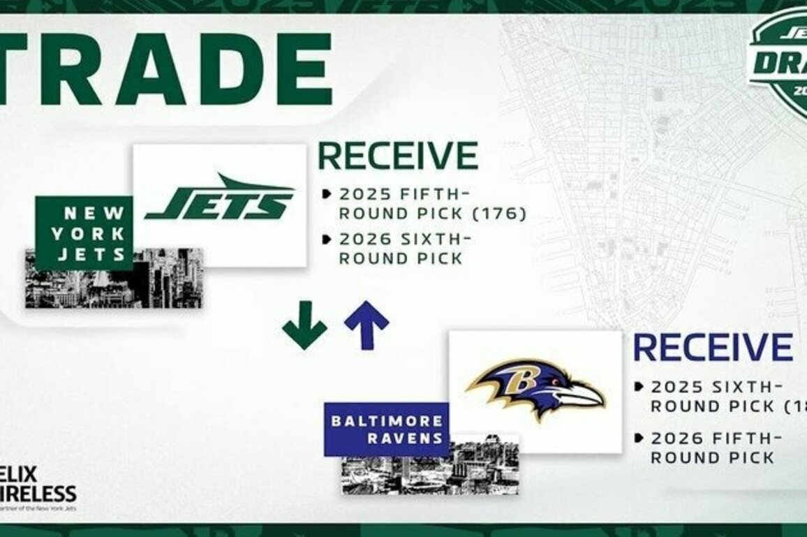Jets Trade Up to Pick No. 176