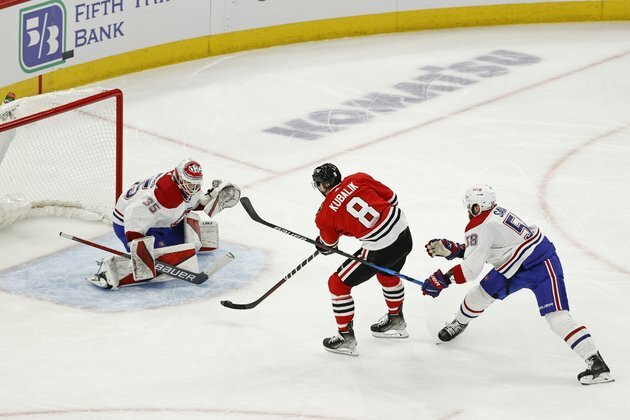 Philipp Kurashev's OT goal leads Blackhawks past Habs