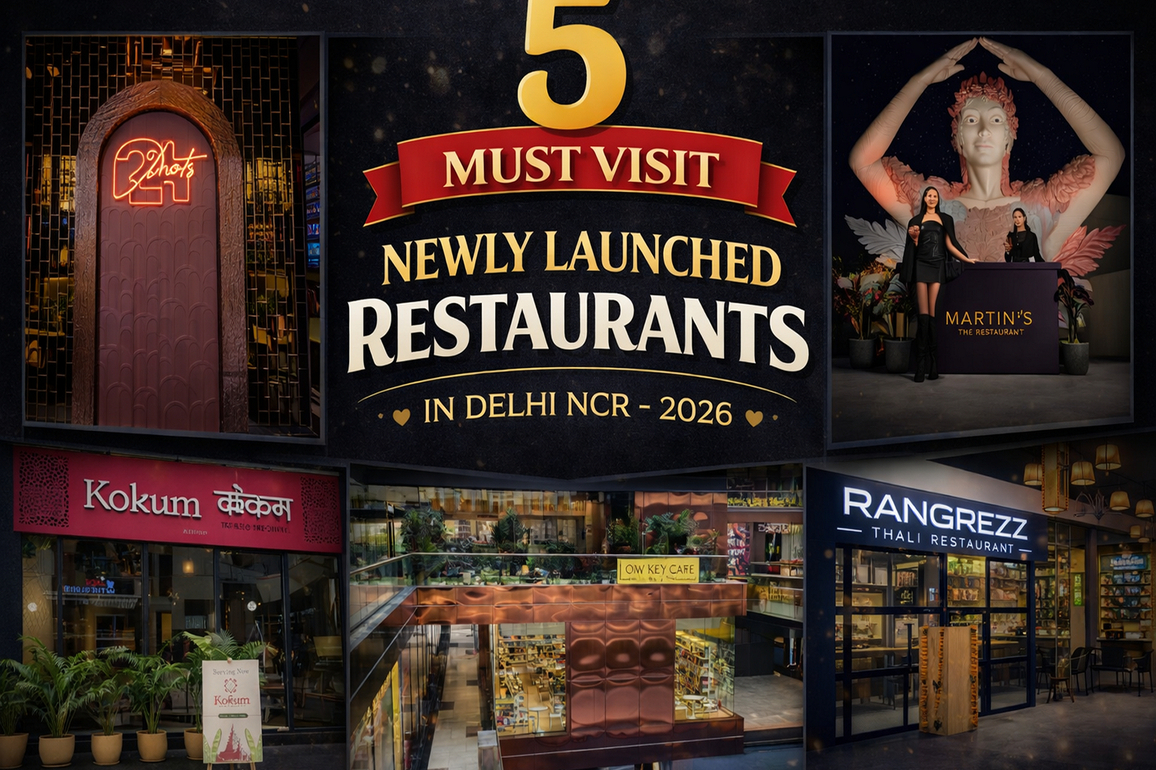 "5 Must Visit Newly Launched Restaurants in Delhi NCR - 2026"