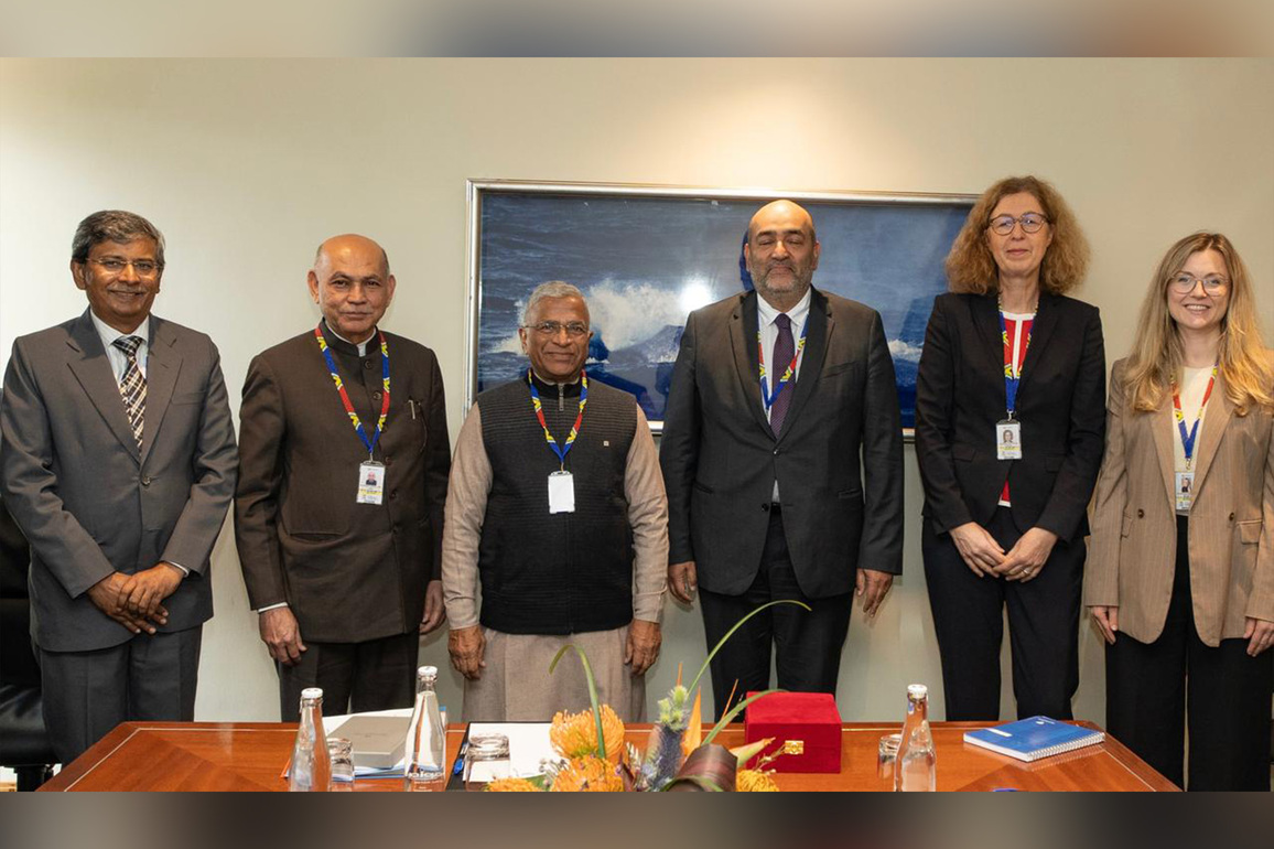Rajya Sabha Dy Chairman Harivansh holds key bilateral meetings at P20 Summit