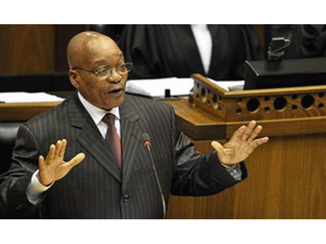President Zuma ambushed during state of the nation address President Zuma ambushed during state of the nation address