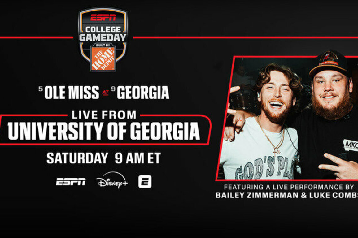 ESPN's College GameDay Built by The Home Depot Heads to Athens for Top-10 Ole Miss-Georgia SEC Showdown